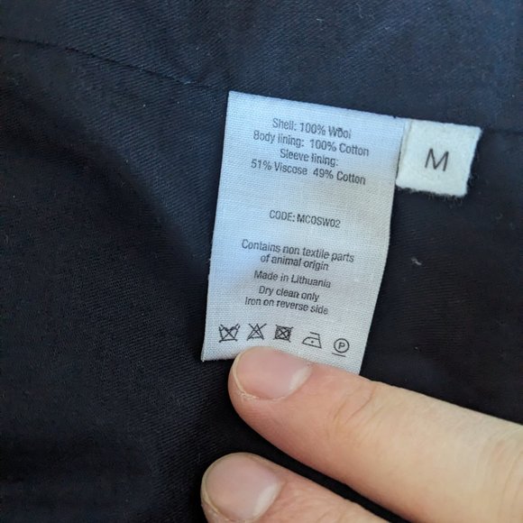 Toast Relaxed Wool Overcoat in Charcoal - Picture 5 of 9